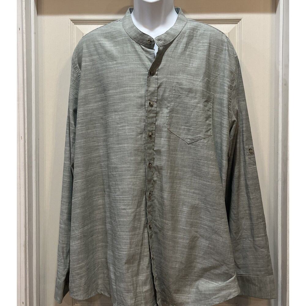 Vintage lc waikiki Men’s Gray Longsleeve Button Up 100% Cotton 4X